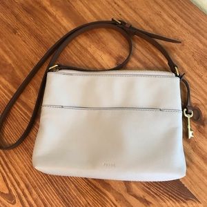 Fossil Fiona Crossbody Bag- Light Gray